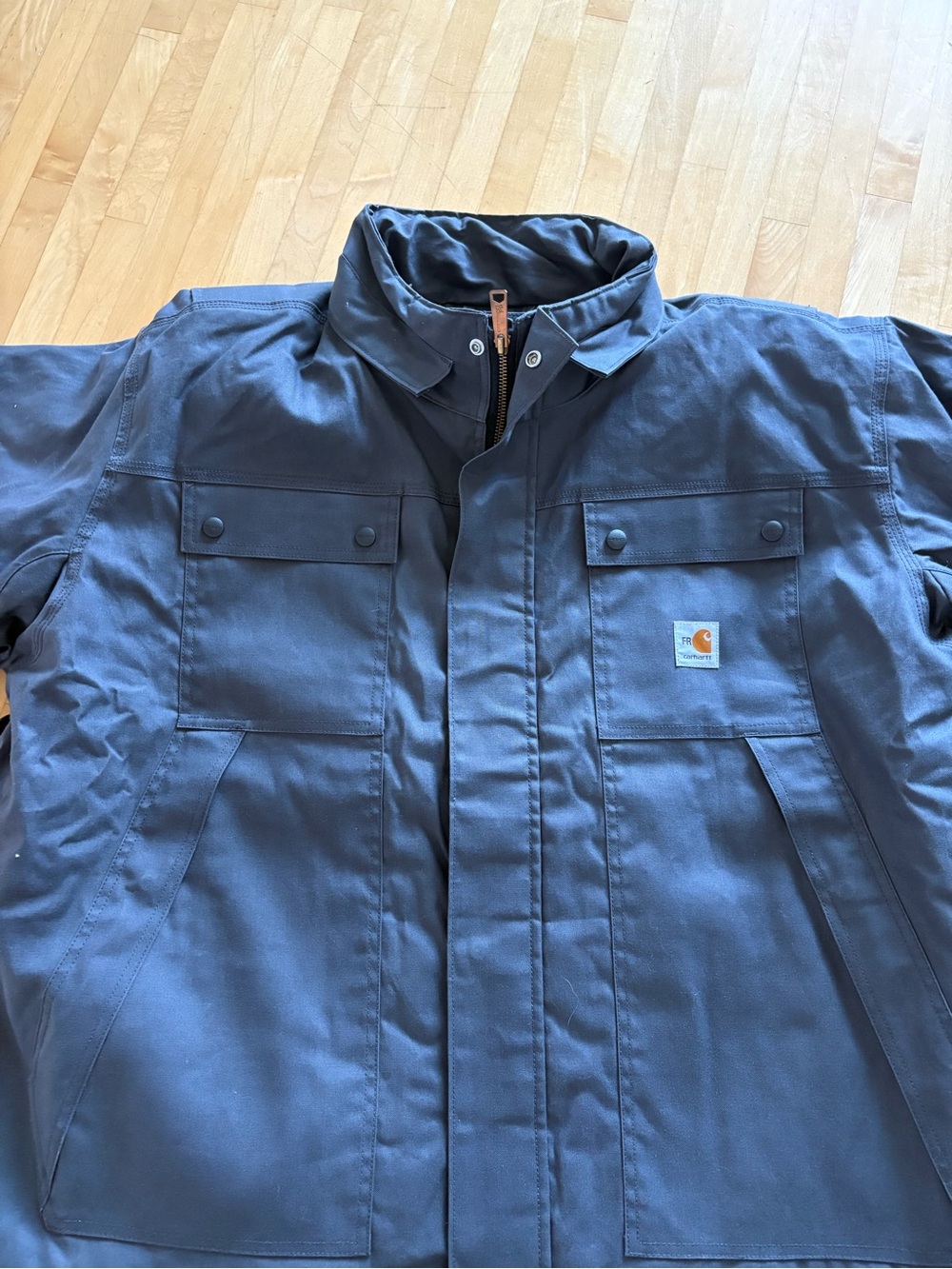Carhartt Men’s Blue Duck Detroit-Style Work Jacket FR XXL